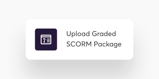 SCORM assessment integration with gradebook score management