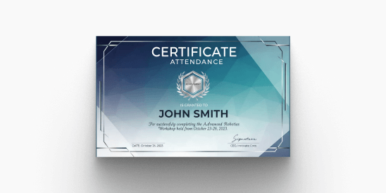 Branded digital certificate design and customization interface