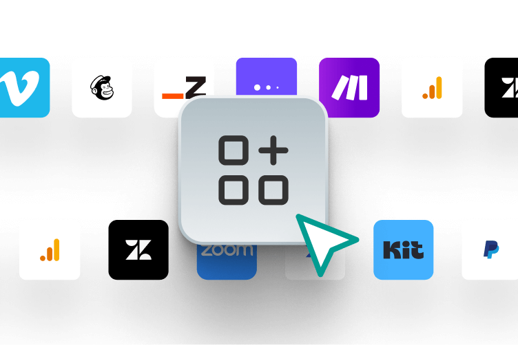 Marketing and communication tools like Intuit Mailchimp, Zoom, ConvertKit, and Refersion.