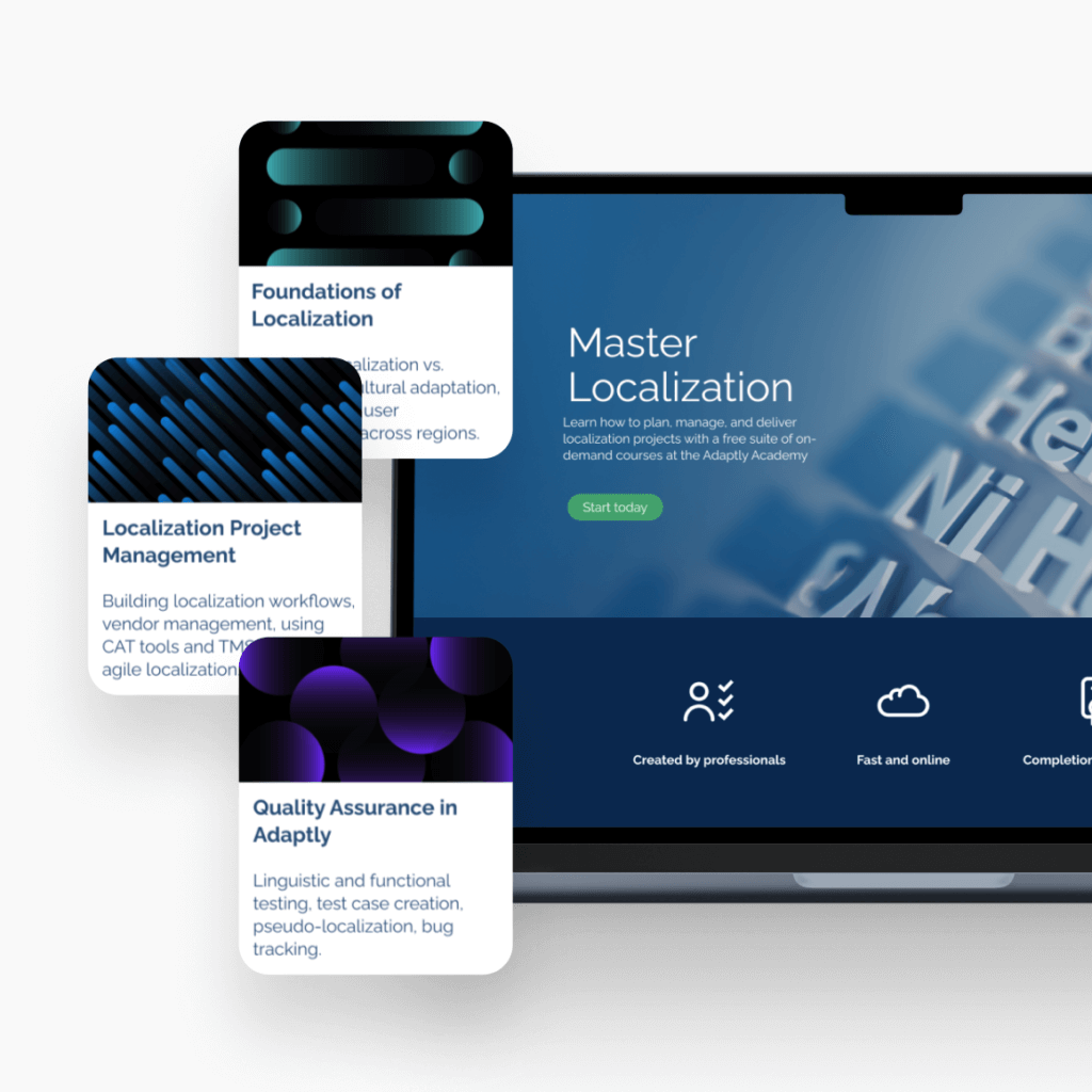 Ready-to-use white-label LMS setup screen showing quick-launch configuration options