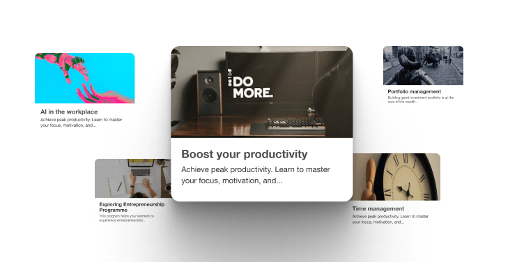 Course bundle page showing grouped courses for structured learning paths