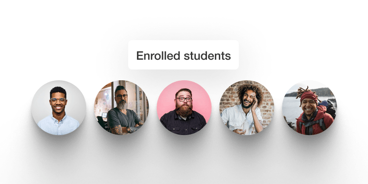 Learner profiles and engagement indicators within a course environment