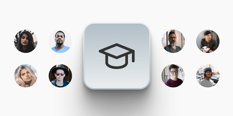 Learners collaborating in peer learning sessions within an online course.