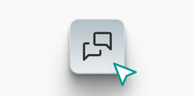 Chat and discussion icon representing interaction in live online courses.