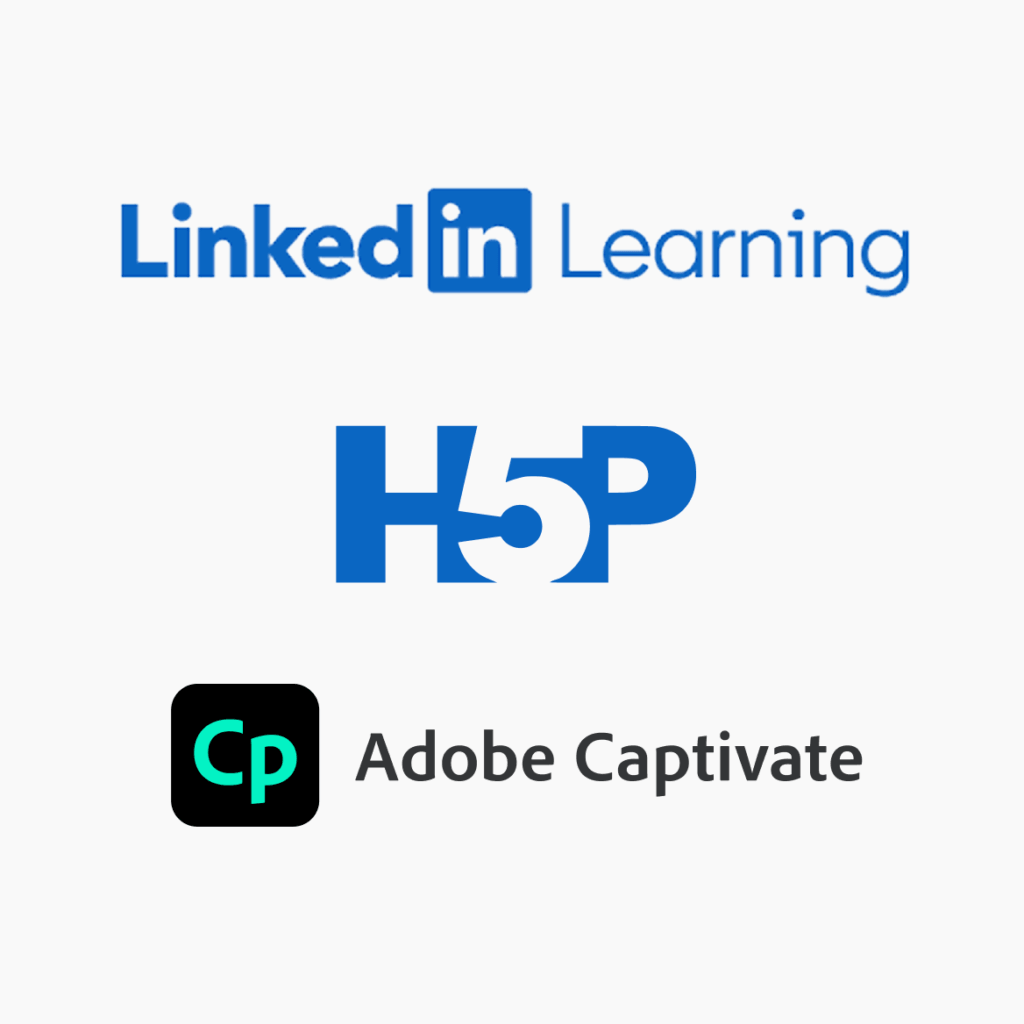 Logos of LTI-compatible learning platforms and tools