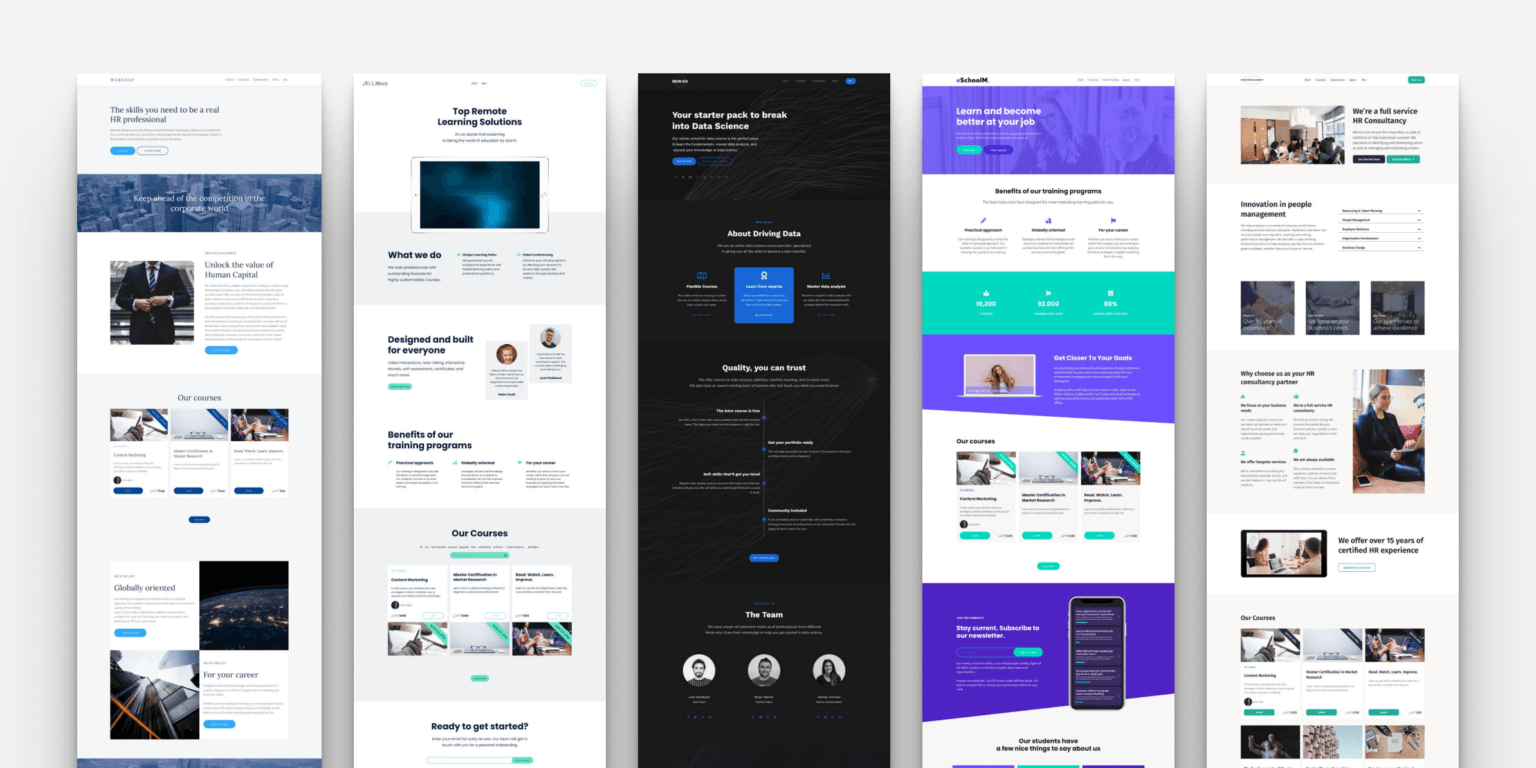 LMS for Training Providers | 50+ website templates | LearnWorlds