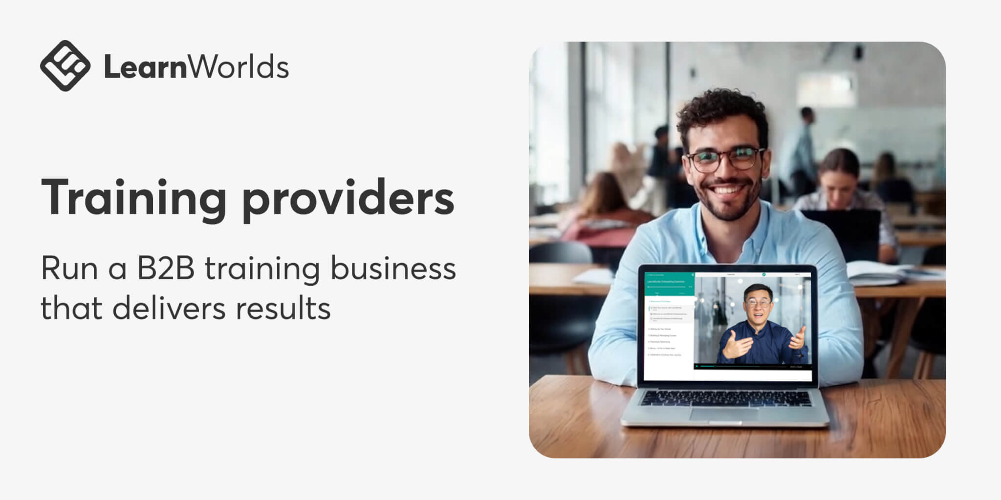 LMS for Training Providers | 50+ website templates | LearnWorlds