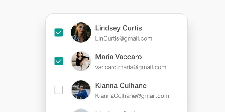 list of customers