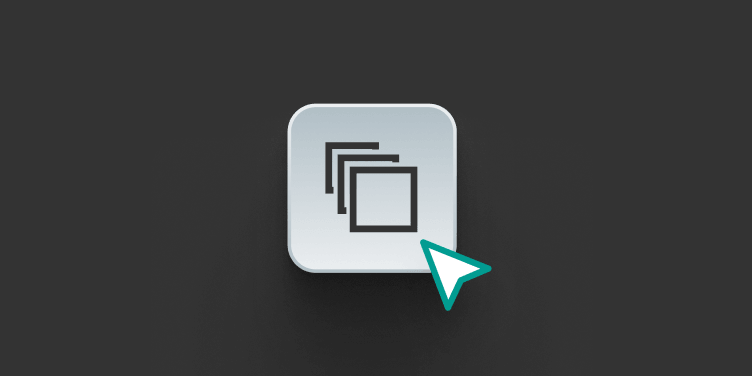 Stacked document icon representing cleaner transaction records and organized tax reporting.