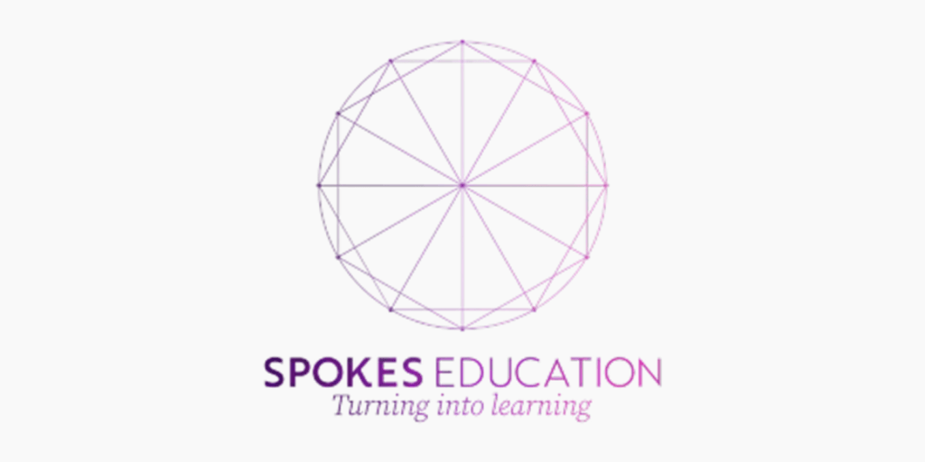 Spokes Education logo representing LearnWorlds implementation support and custom course development services.