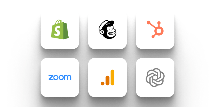 FCF Academy's integrations with its commerce, video, marketing, and analytics tools