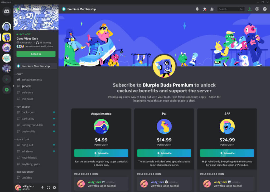 An image showing Discord's platform.