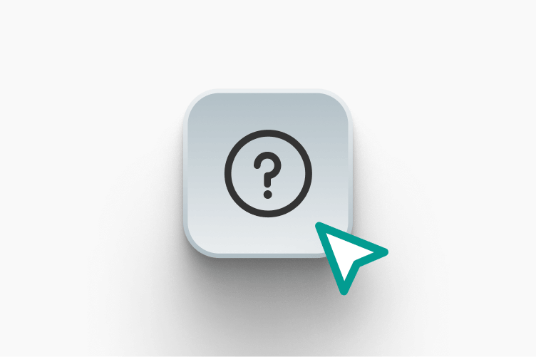Icono de pregunta para crear evaluaciones en LearnWorlds.