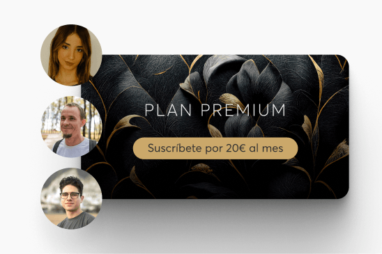 Suscripción de pago a un plan premium de una academia en LearnWorlds, con sus miembros.