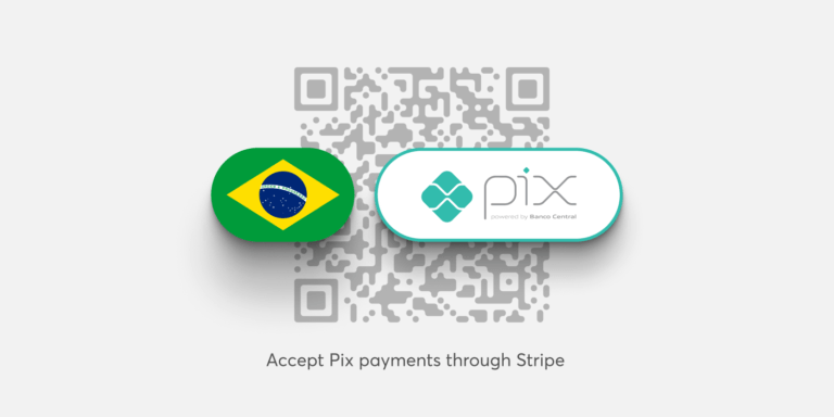 Pix logo and Brazilian flag