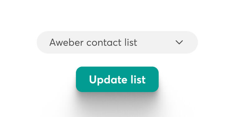 Update Lists and Sync buttons refreshing AWeber audiences in LearnWorlds