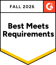 G2 Fall 2026 Best Meets Requirements badge — LearnWorlds