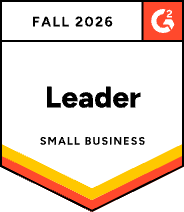 G2 Fall 2026 Leader badge — LearnWorlds, Small Business