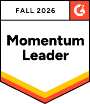G2 Fall 2026 Momentum Leader badge — LearnWorlds