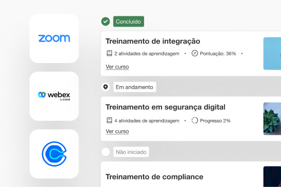 Programa de coaching com sessões pelo Zoom, Webex e Calendly