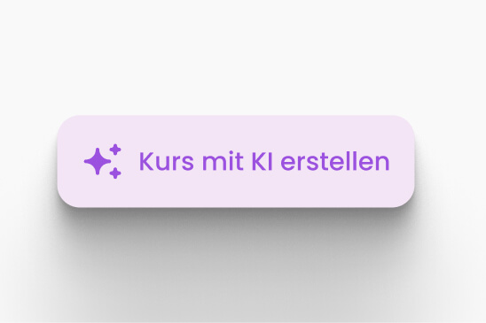 Button „Kurs mit KI erstellen“