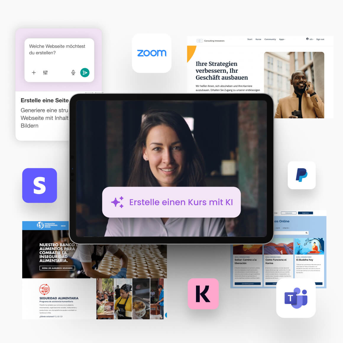KI-Kurserstellung mit Akademie-Websites und Integrationen