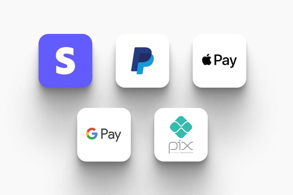Formas de pagamento na LearnWorlds: Stripe, PayPal, Apple Pay, Google Pay e Pix