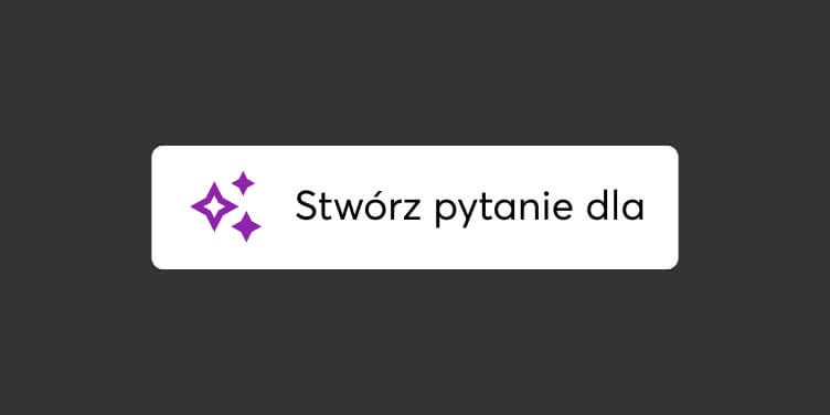 Ikona AI symbolizująca automatyczne generowanie pytań i informacji zwrotnej w LearnWorlds.